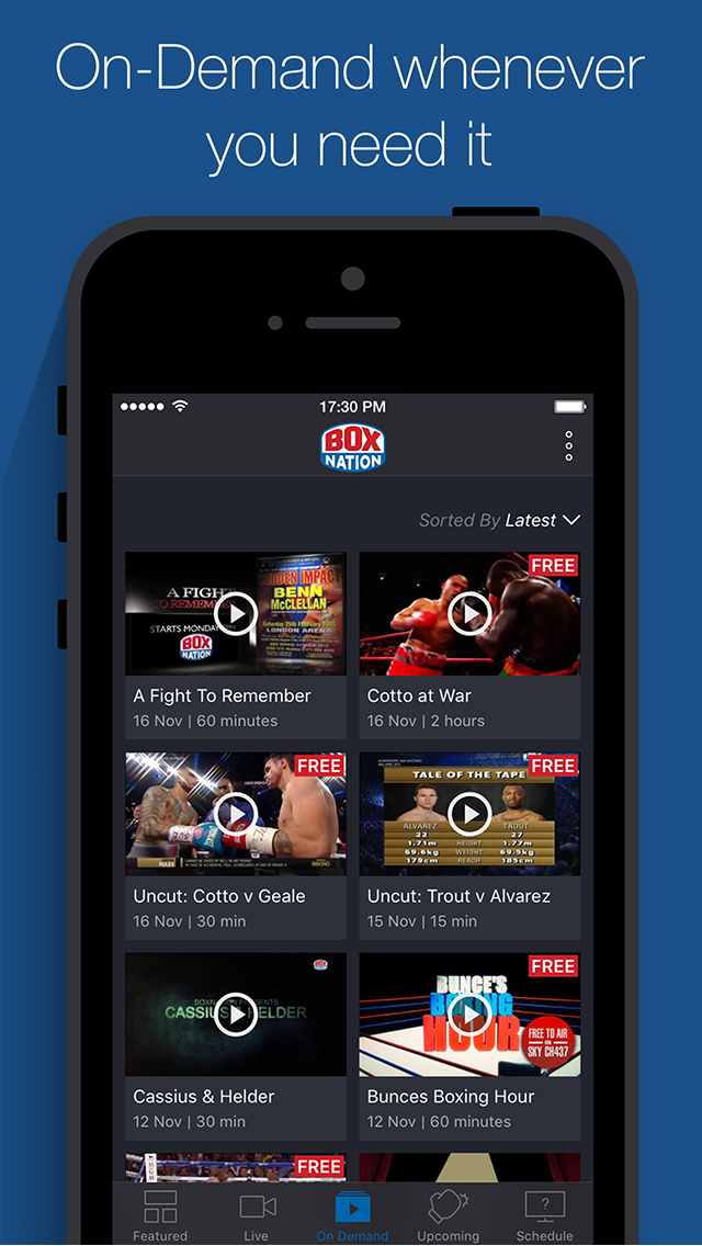 BoxNation, On Demand