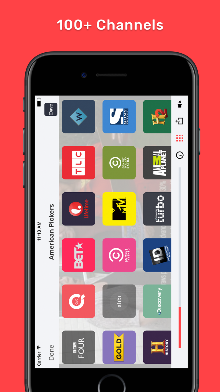 TVPlayer, Channels